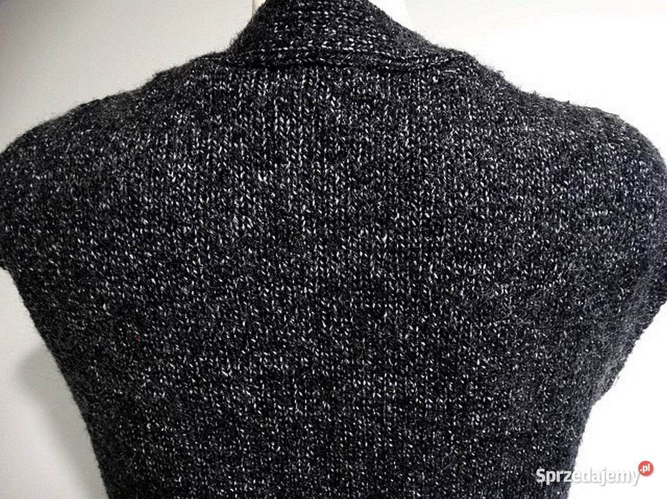 Kamizelka z Paskiem Moherowa Bezrękawnik Sweter podlaskie Łomża