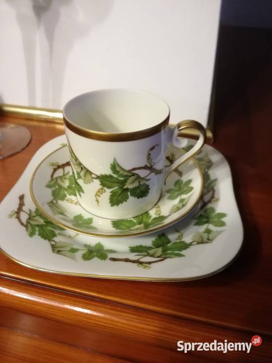 Stara porcelana Hackefors Trio filiżanka 2 Ceramika i szkło Jastrzębie-Zdrój