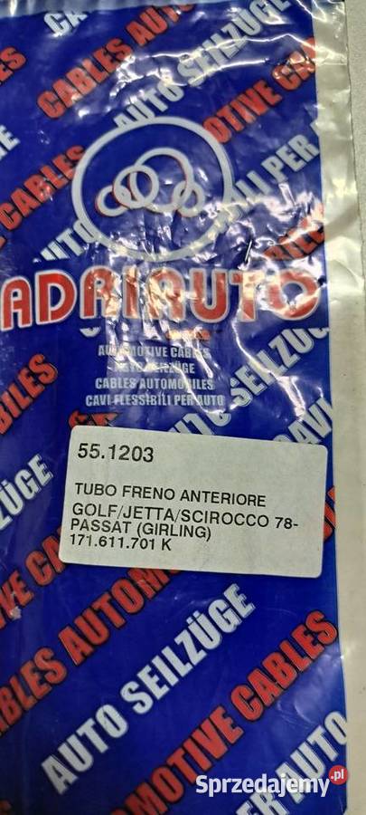 Przewód hamulcowy elastyczny 171611701K GOLF I sprzedam