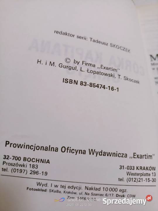 Córka kapitana okręty Szczepańska pierwsze Warszawa