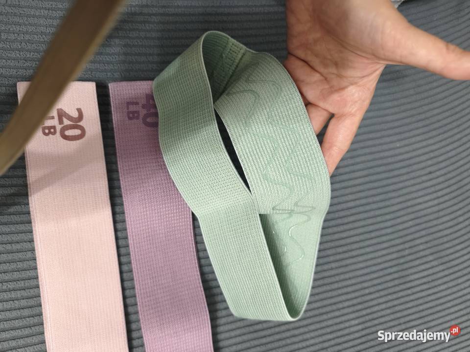Zestaw 3 xGumy oporowe materiałowe do ćwiczeń Słubice sprzedam
