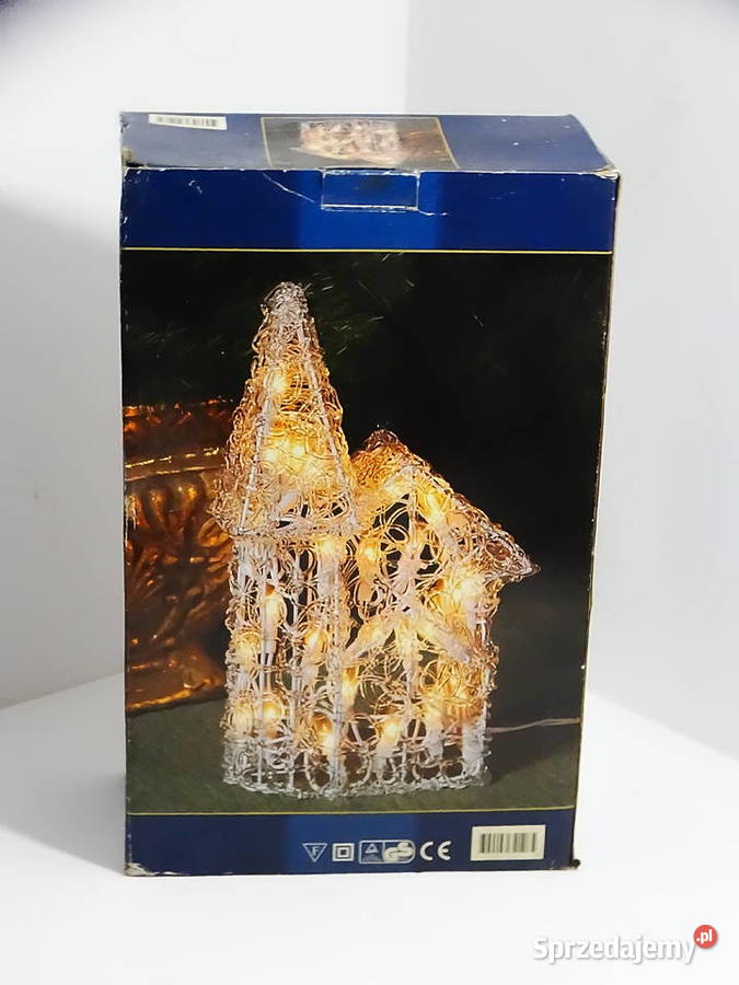 Figura świetlna Kościół dekoracja świąteczna LED lubelskie Biłgoraj