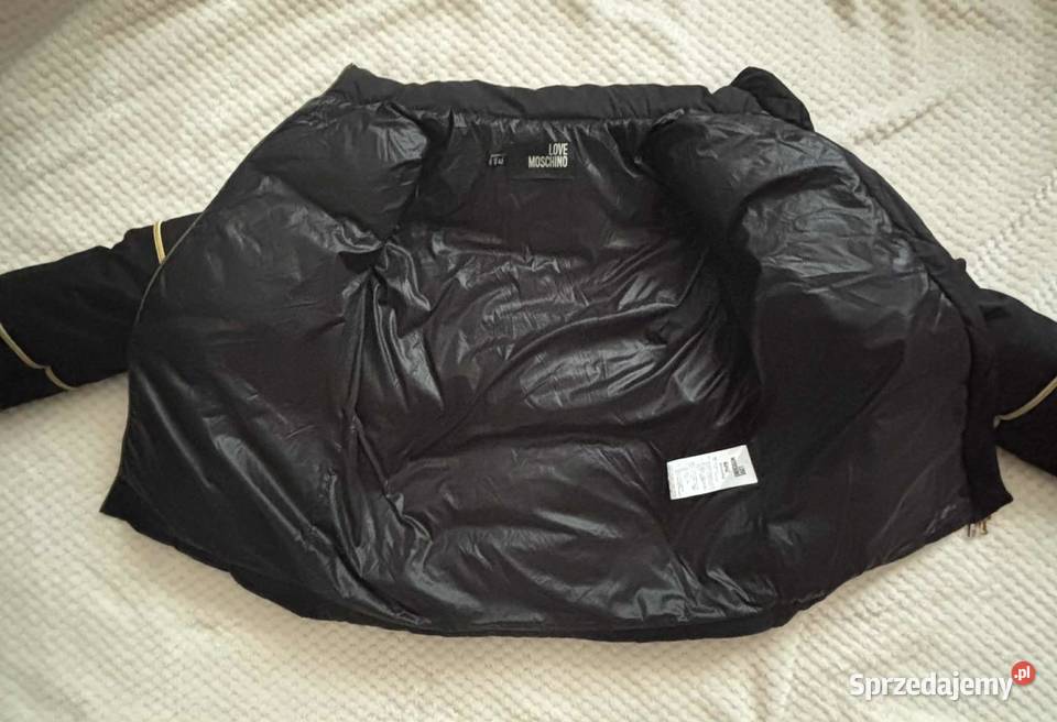 Moschino puchówka damska czarna zamki w kolorze zachodniopomorskie Szczecin