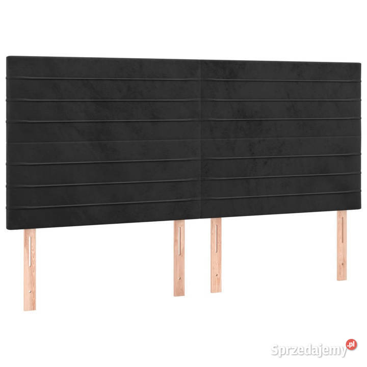 Zagłówek do łóżka z LED czarny 200x5x118128 mazowieckie Warszawa