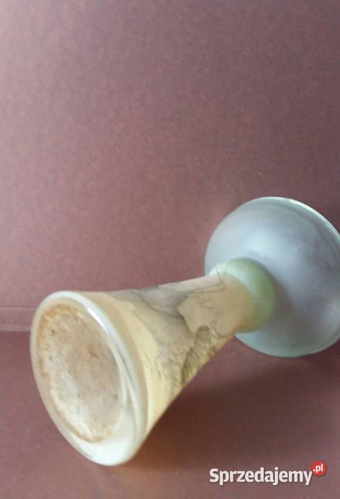 Retro Dekoracyjny Wazon Szkło Szronione Porcelana i szkło pomorskie Gdańsk