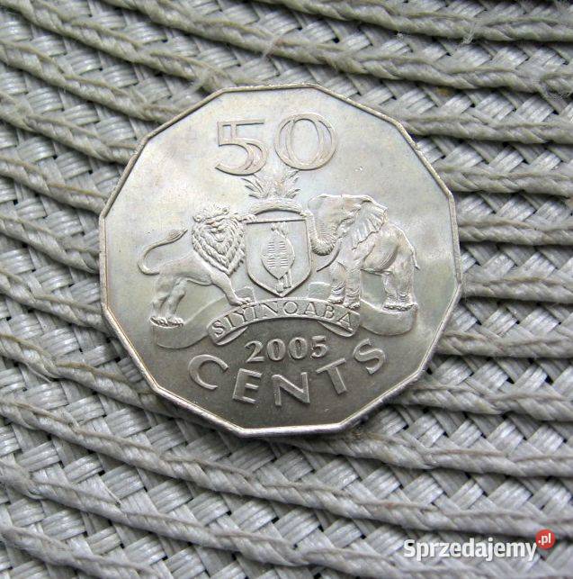 Eswatini Suazi 50 Cent 2005r Mennicza Większa Kalisz sprzedam