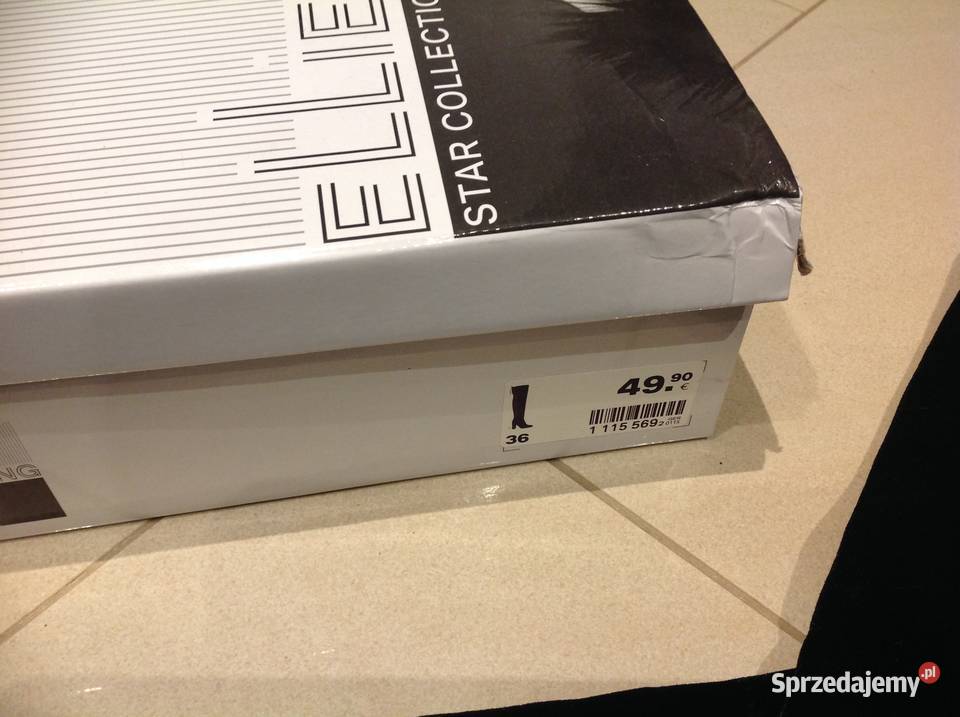 Długie Czarne Kozaki Damskie 36 do Uda Welur lubuskie Nowa Sól