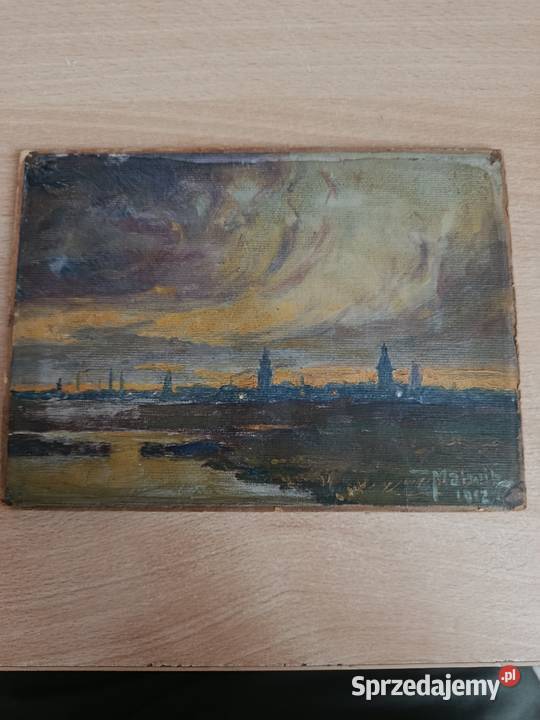 Johannes MALWITZ 18811951 Oryginalny olej Antyki, Sztuka, Kolekcje Rybnik