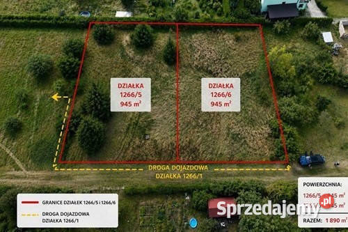 Działka budowlana Dolice powiat stargardzki 945 sprzedam