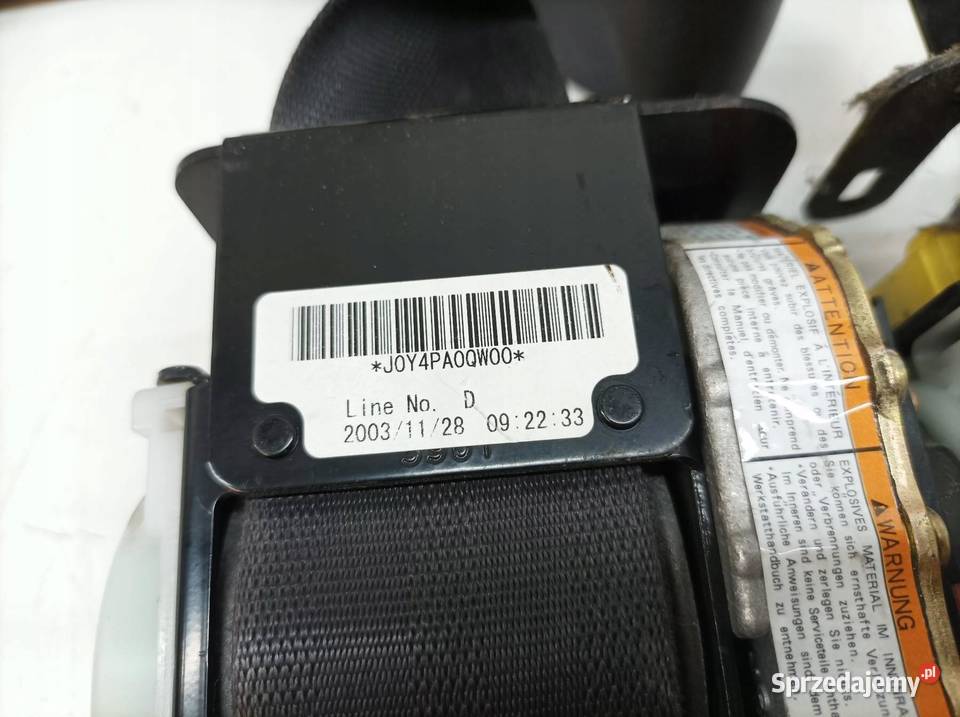 PAS BEZPIECZEŃSTWA LEWY PRAWY PRZÓD KPL Honda świętokrzyskie