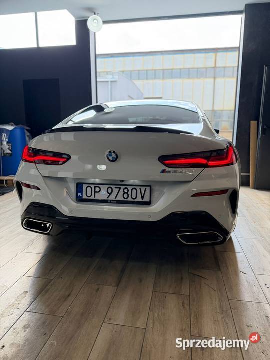 BMW 840i bogata wersja niski przebieg Opole biały opolskie