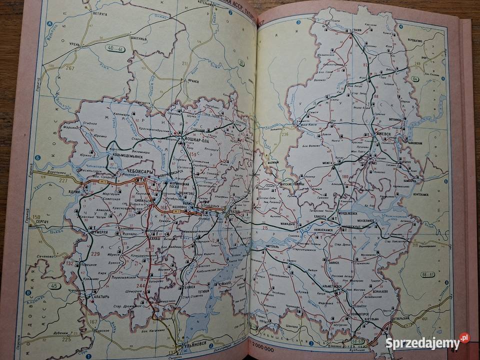 Atlas samochodowy dróg CCCP ZSRR 118 000 000 Kraków