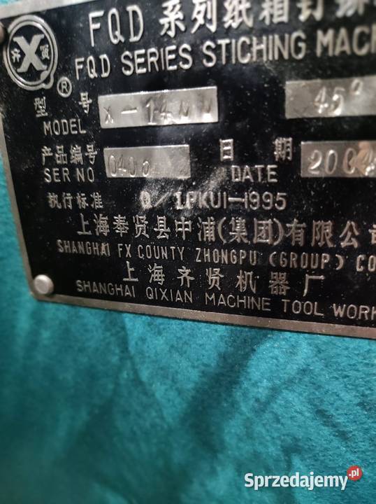 Zszywarka na drut płaski i inne maszyny Bielsk Podlaski