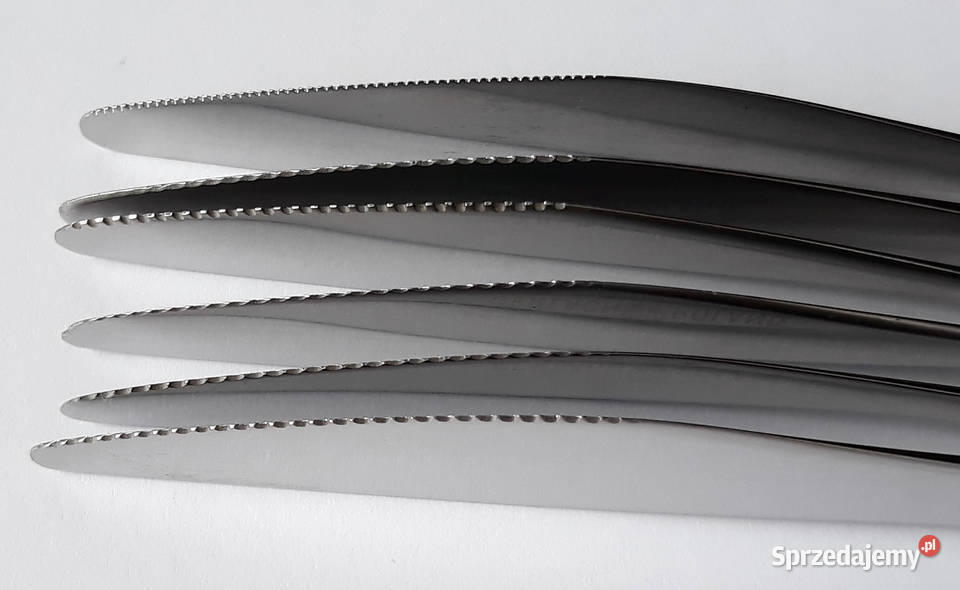 Noże 4 PASECZKI PASKI Gerlach sztućce PRL Dąbrowa Górnicza sprzedam