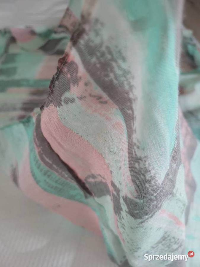 Komin zielonołosiowy wzór kwadraty Poznań