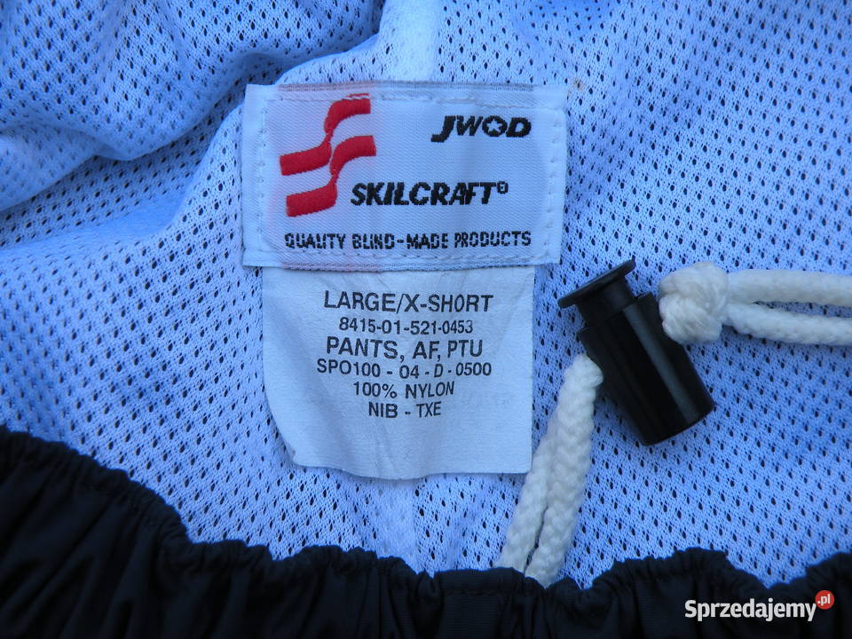 Spodnie dresowe USAF PTU large x short Wrocław