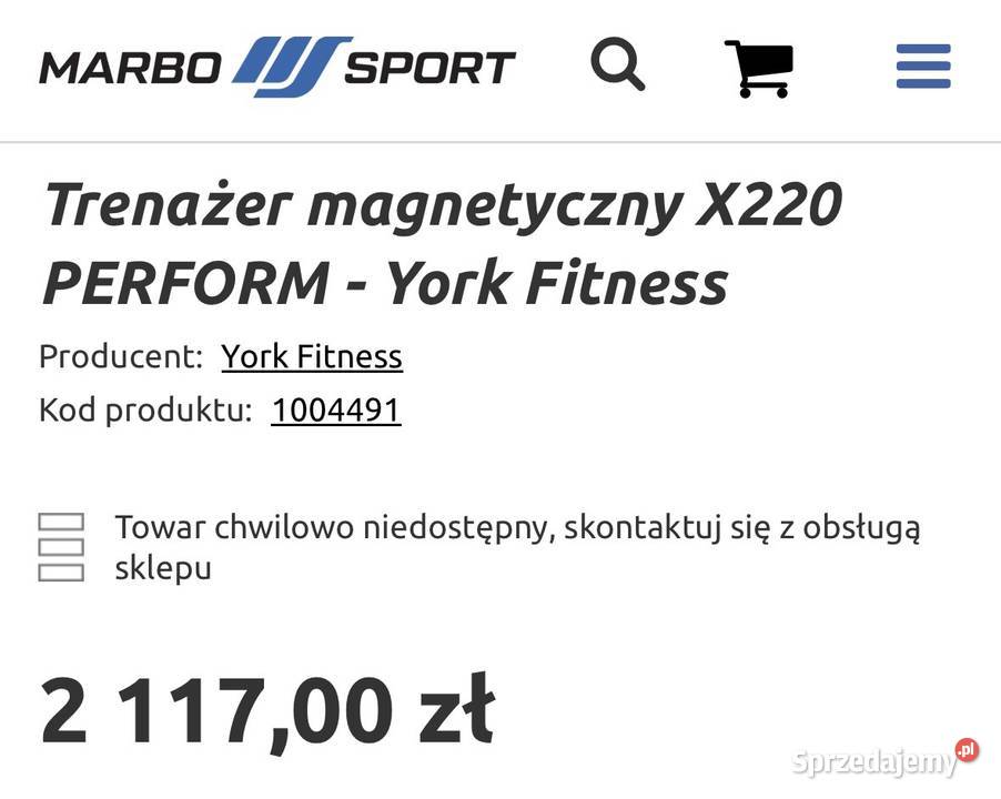 Trenazer/Orbitrek magnetyczny X220 PERFORM - York Fitness