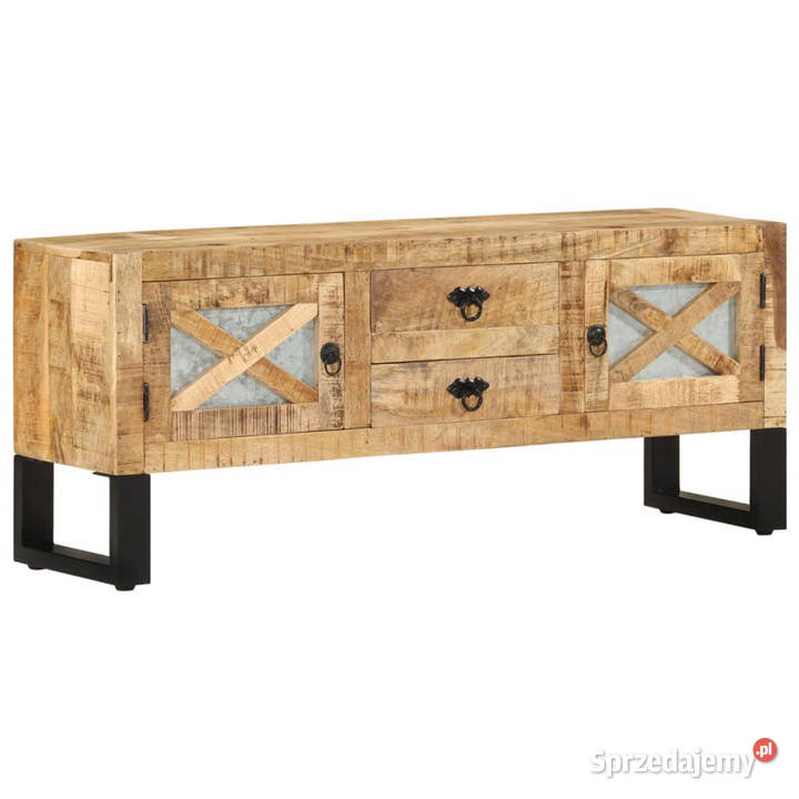 Szafka pod telewizor 110x30x45 surowe drewno Warszawa