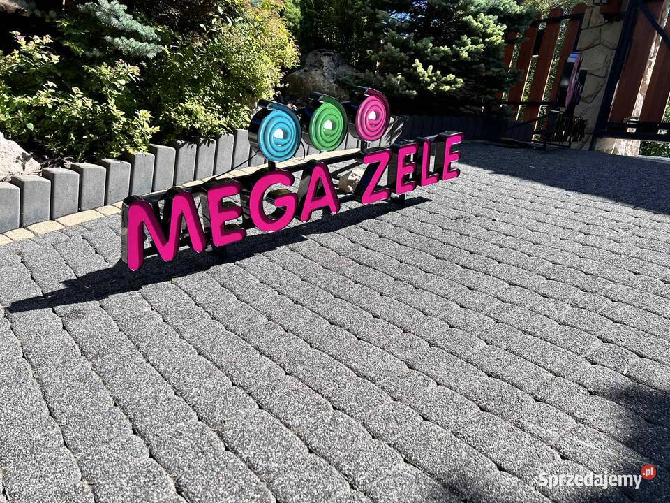sprzedam regały z pojemnikami i reklamę Zakopane