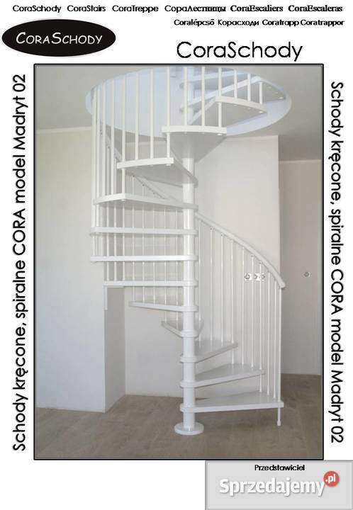 SCHODY KRĘCONE CORA MODEL MADRYT 02 160