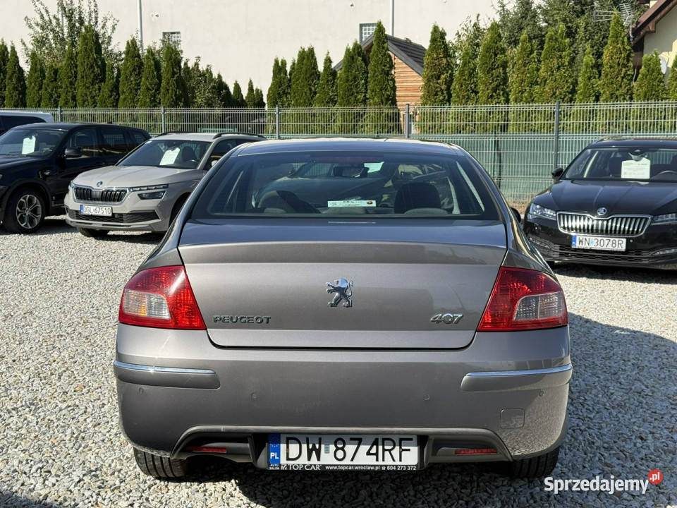 Peugeot 407 20HDi 140 Salon Polska FVMarża klimatyzacja Wrocław