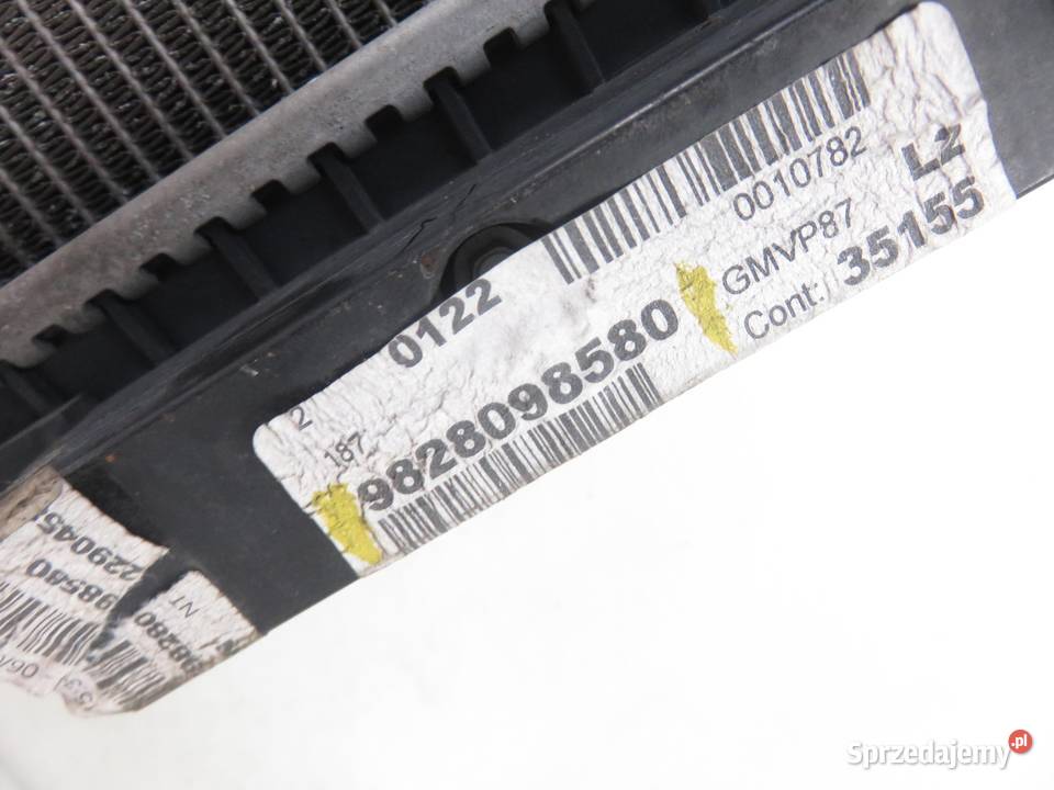 CHŁODNICA WODY PEUGEOT 5008 II 12 THP PureTech