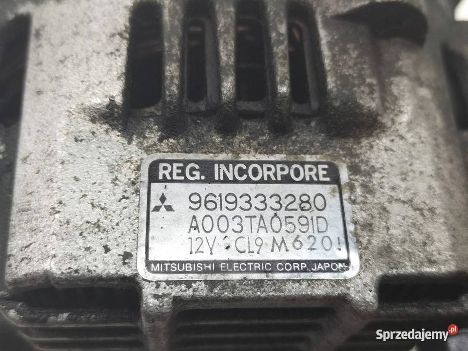 ALTERNATOR 9619333280 25 D Fiat Ducato II Rok produkcji 1995 Układ elektryczny silnika sprzedam