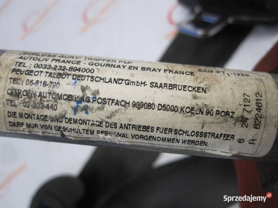 C4 GRAND PICASSO II 15r pas bezpieczeństwa prawy Kielce