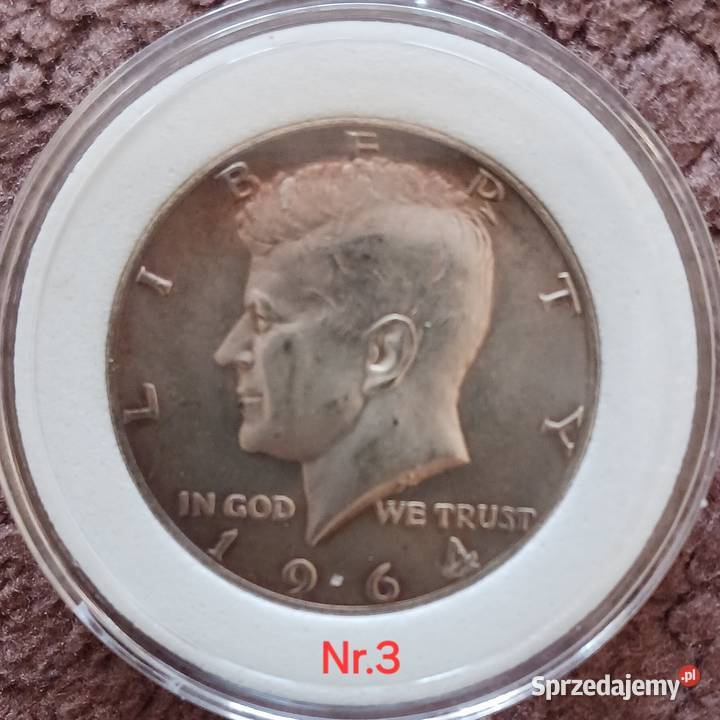 12 Dolara USA 1964 r JF Kennedy 3 Mennicze Konin sprzedam