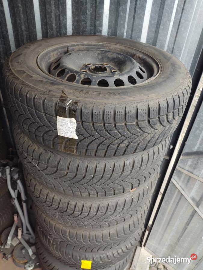 Koła stalowe zimowe 5x112 19565 R15 VW Golf VI V Opony i felgi