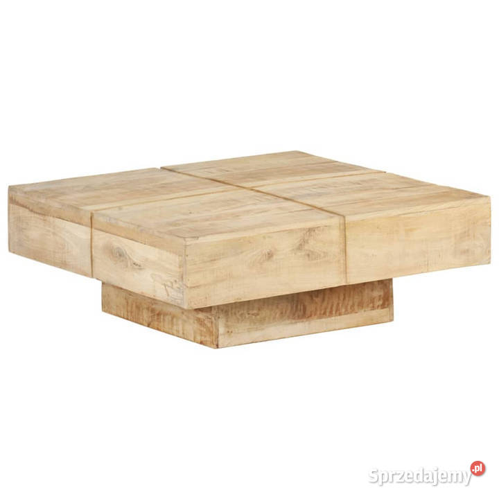 Stolik kawowy 80x80x28 lite drewno mango Warszawa