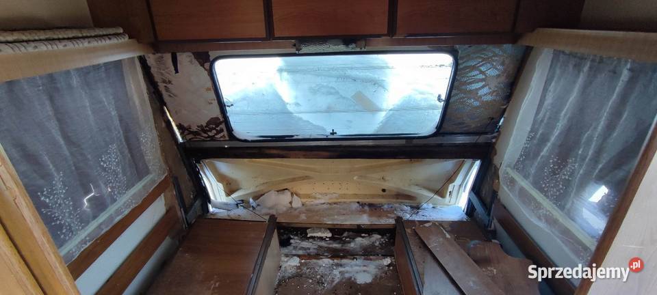 Przyczepa kempingowa na działkę do remontu Mrągowo