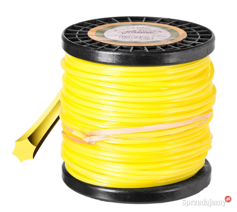 Żyłka tnąca 3345m gwiazdka żółta Rolka Szpula Opalenica