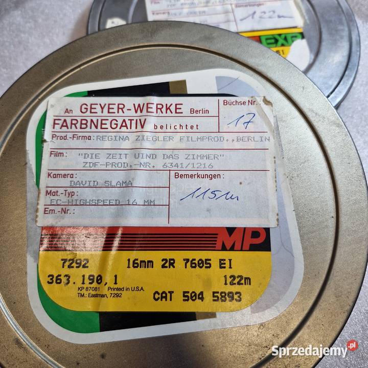 Puszka 16mm GEYERWERKE Berlin ZDF David Slama zachodniopomorskie Polanów