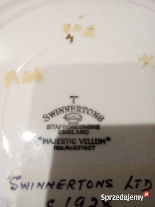 Piękna patera Swinnertons Staffordshire Majestic Częstochowa