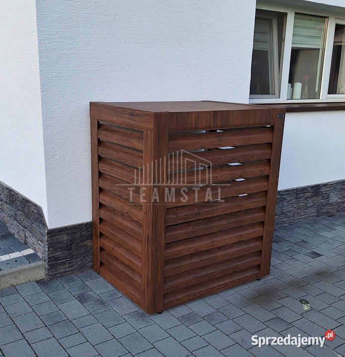 Osłona pompy ciepła 80x40x120 ciemny orzech Ogrzewanie Chodzież
