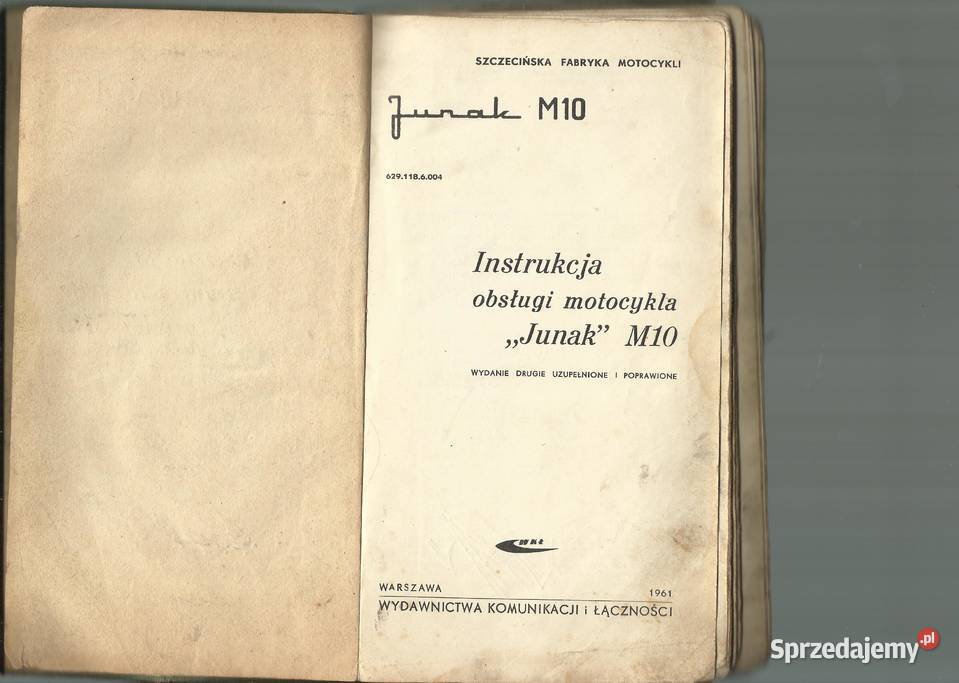 Junak M10 instrukcja obsługi oryginał Iłowa