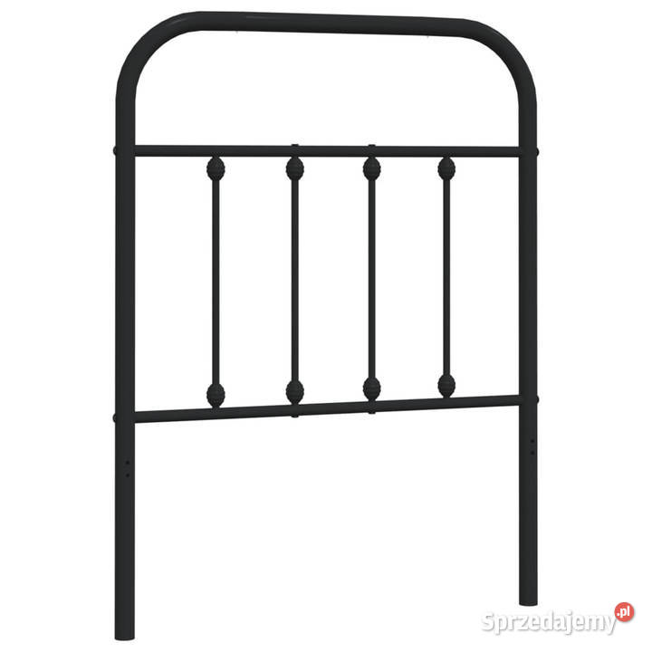 Metalowe wezgłowie czarne 75 WM352604