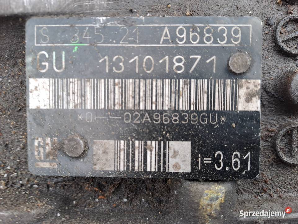 Opel Vectra C 22 DTi 125 skrzynia biegów GU Jastrzębie-Zdrój