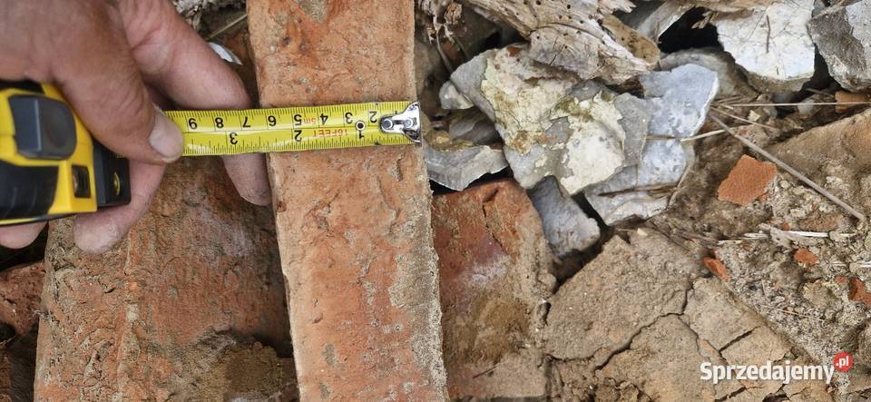 Cegła rozbiórkowa pruska twarda Wymiary na