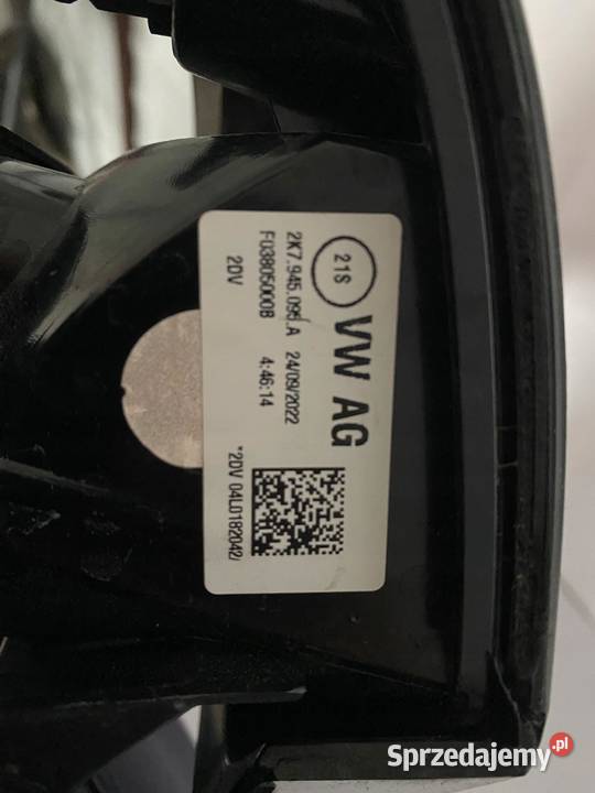 VW CADDY 2K7 2020 LAMPA TYŁ TYLNA LEWA Lampy przednie