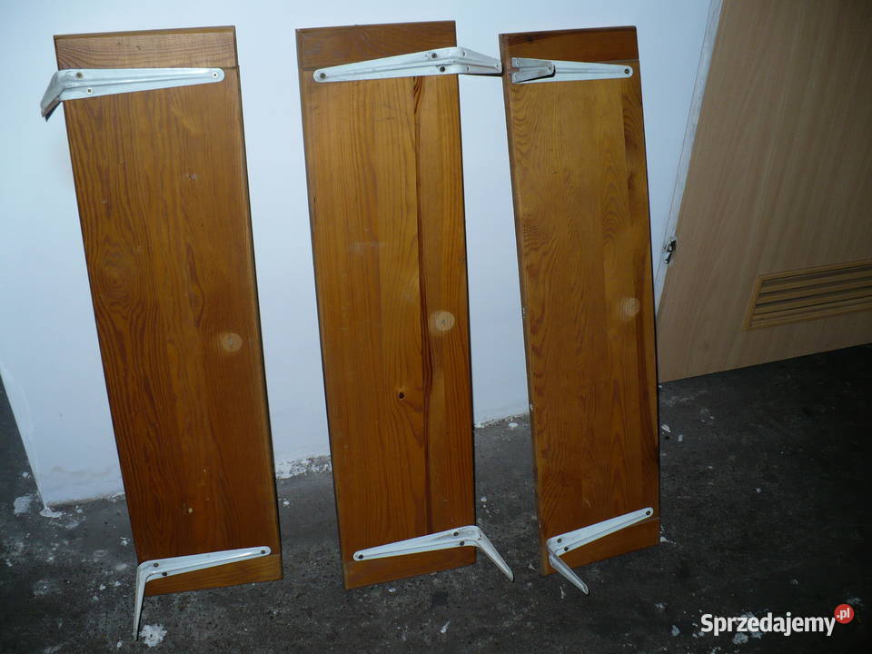 Półki x3 sosna do odnowienia Lubin