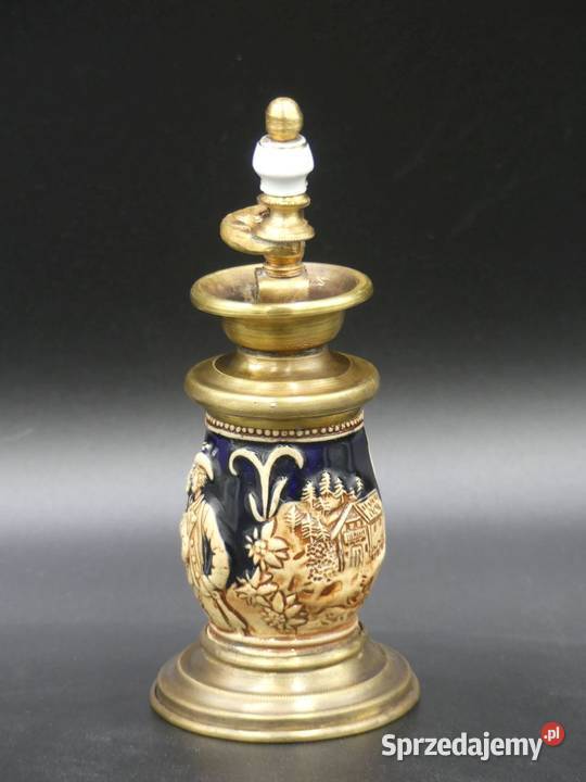 Piękny kamionkowy młynek do pieprzu wielkopolskie