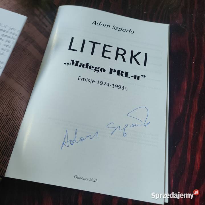 Literki Małego PRL u Adam Szparło książka Numizmatyka Bydgoszcz