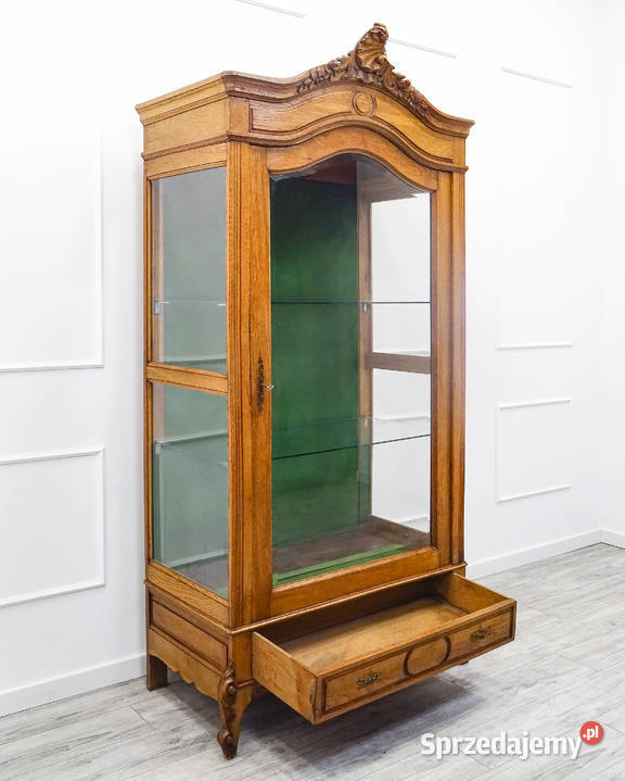 Antyk Witryna Rocaille BIBLIOTECZKA Lustro