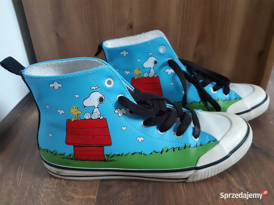 Zara Kids Buty Trampki niebieskie Snoopy Warszawa