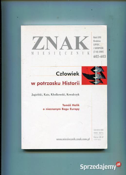 Znak Miesięcznik 2005 602603 Rok wydania 2005