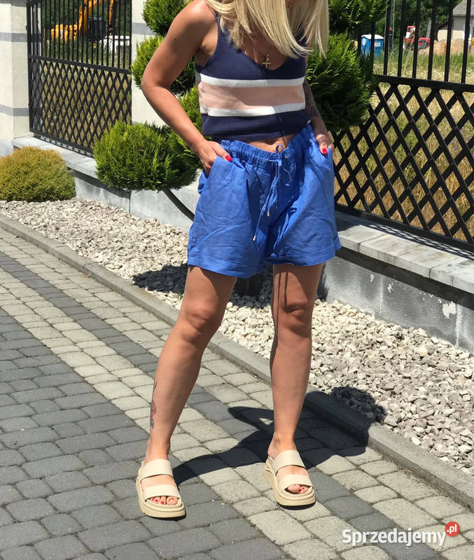 Spodenki szorty Lniane śląskie