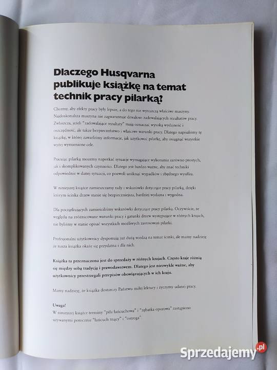 Podręcznik praca pilarką HUSQVARNA miękka Hajnówka
