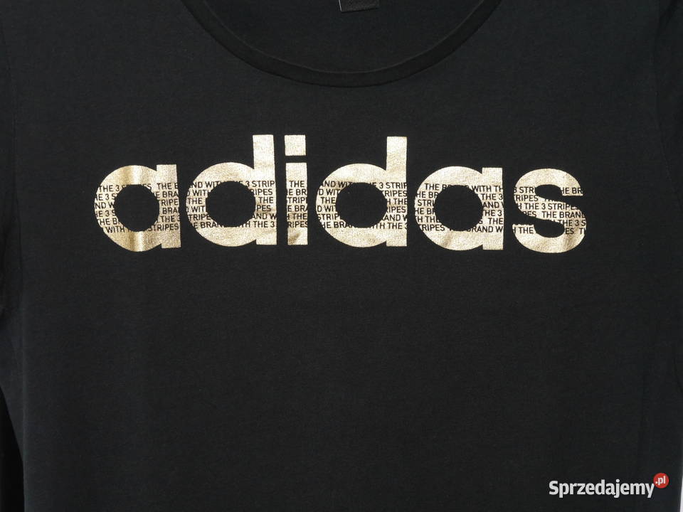 Adidas świetna koszulka złote logo 34 XS Wrocław